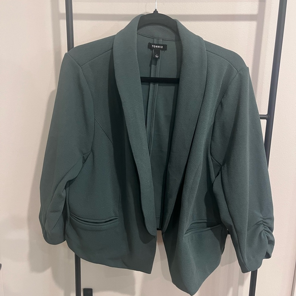 Torrid Dark Green Blazer